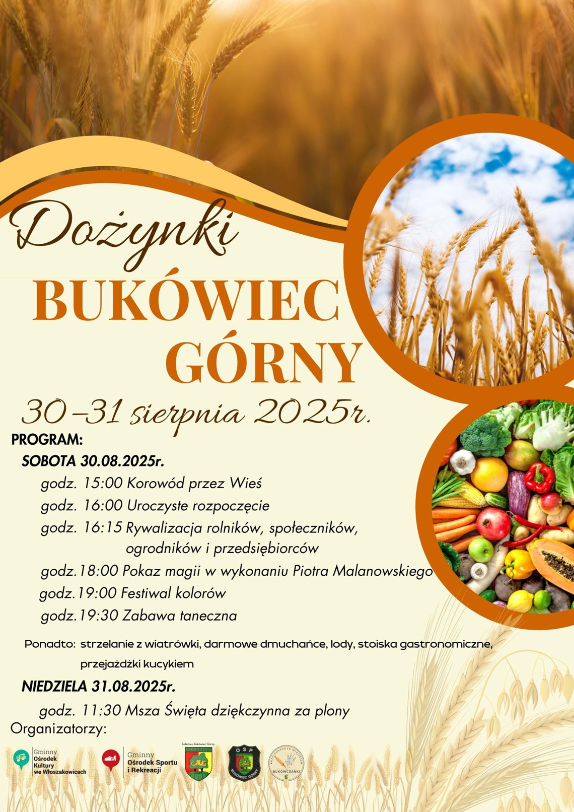Dożynki 2025 - zaproszenie