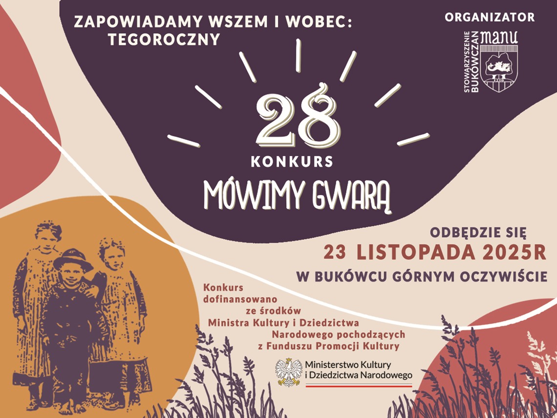 28 Konkurs Mówimy Gwarą - zapowiedź