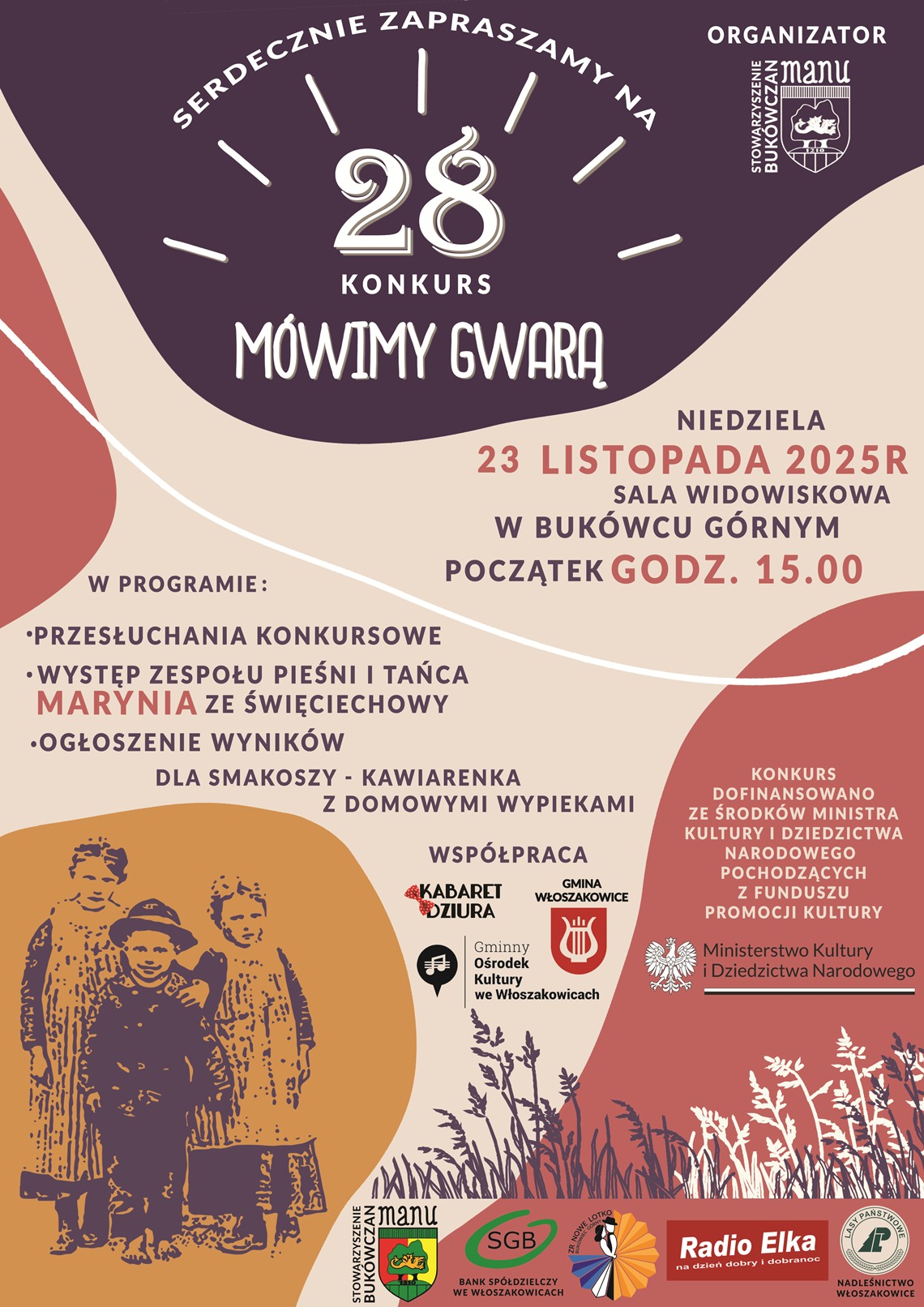 28 konkurs Mówimy Gwarą - zaproszenie